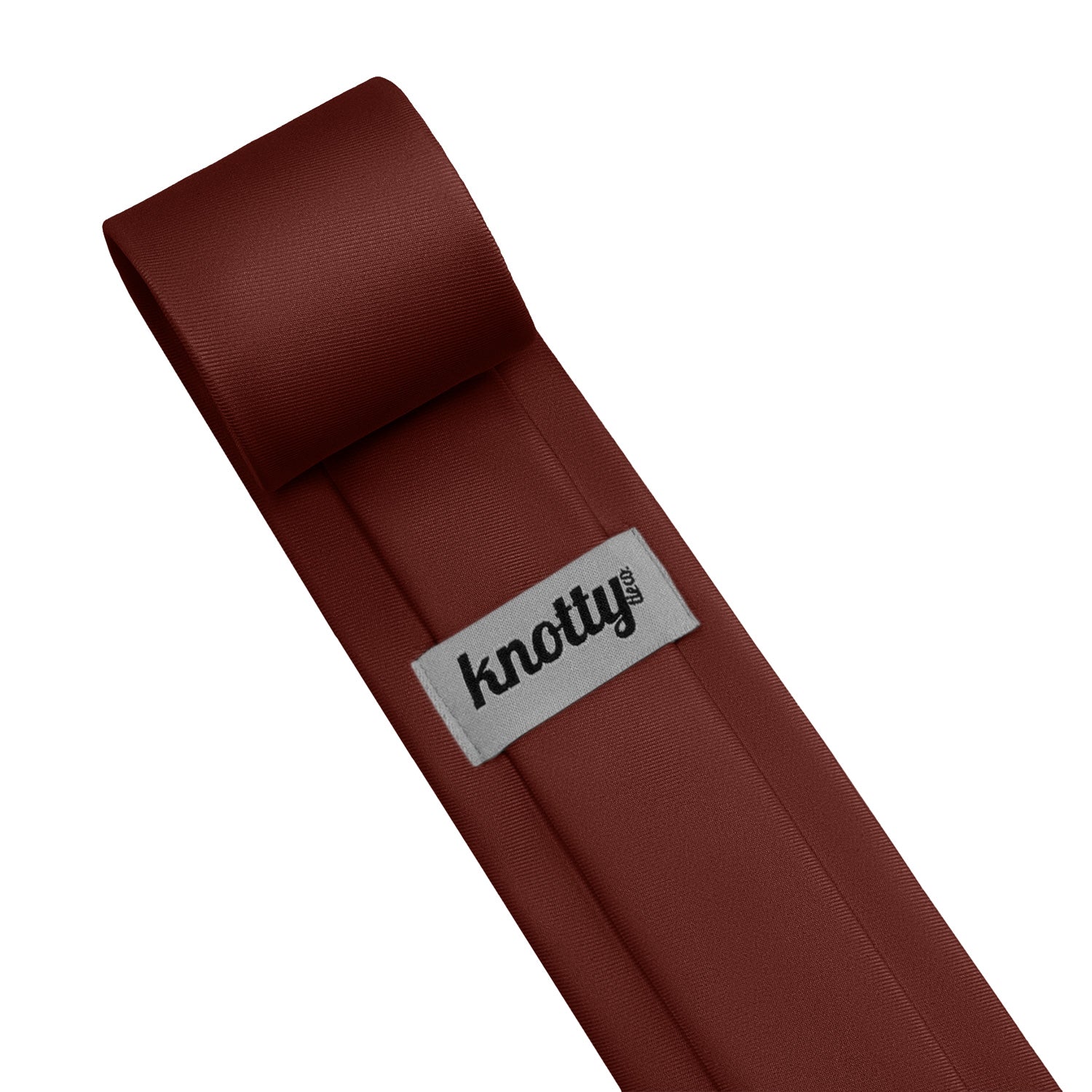 Azazie Merlot Necktie - Tag - Knotty Tie Co.