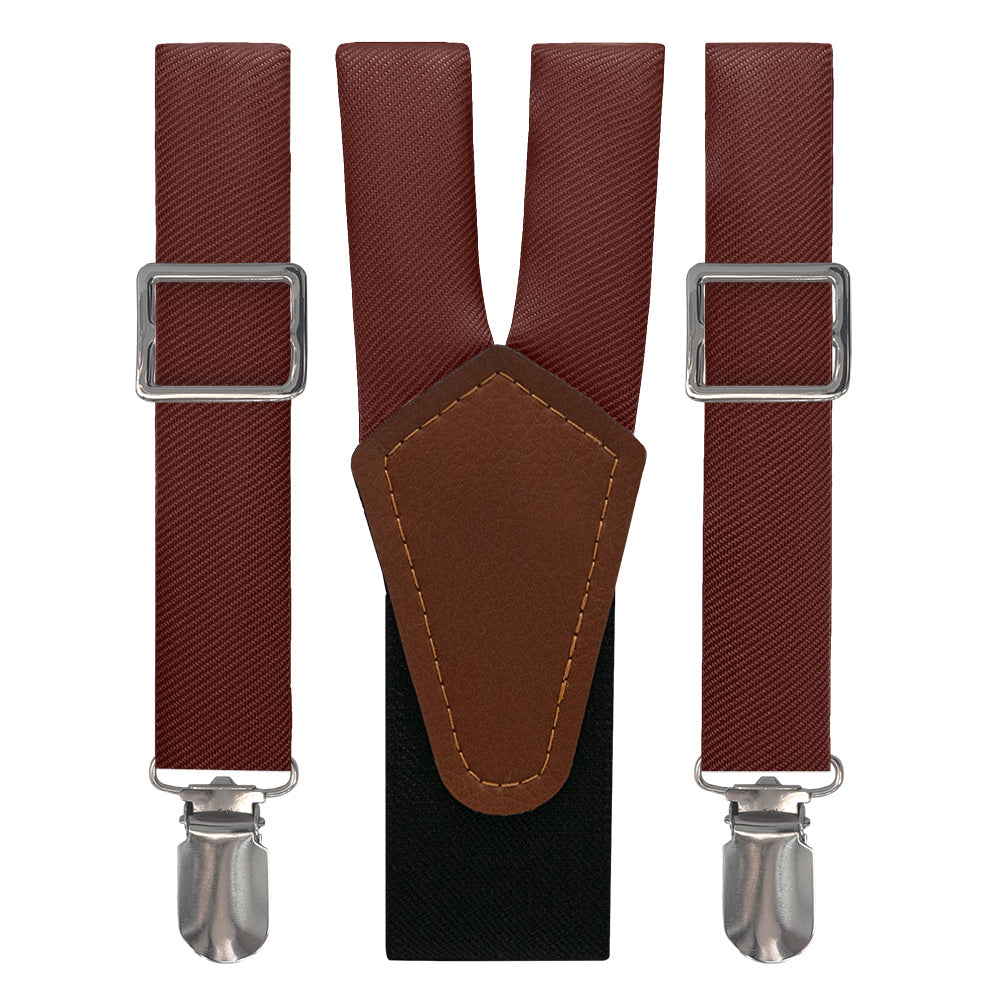 Azazie Merlot Suspenders - Main View - Knotty Tie Co.