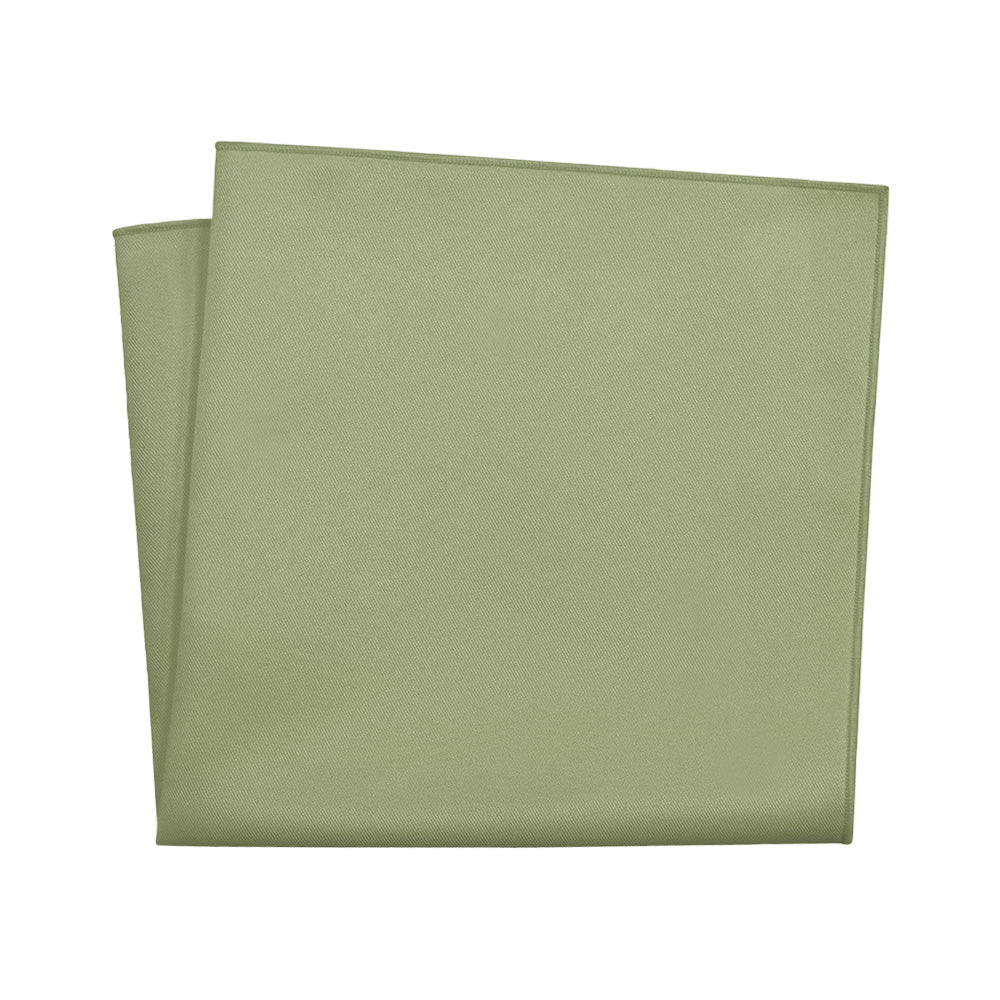 Azazie Moss Green Pocket Square - 12" Square - Knotty Tie Co.