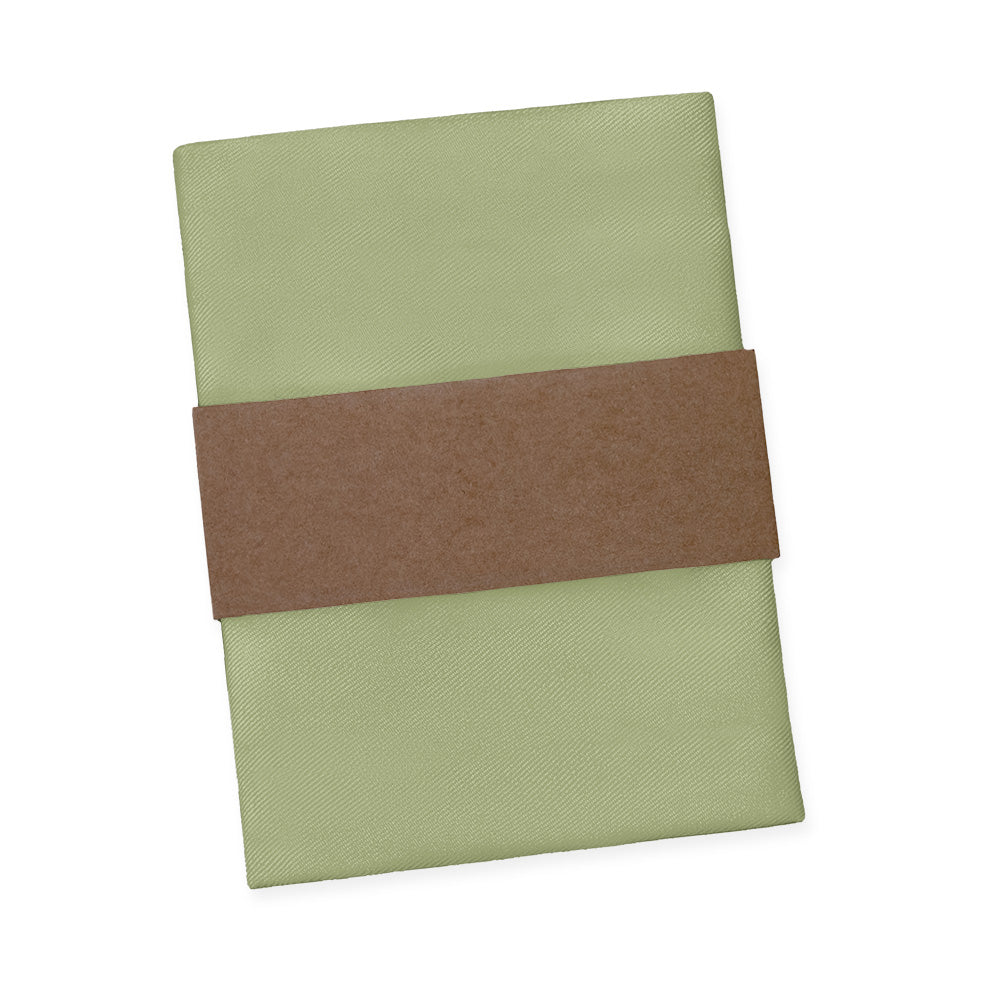 Azazie Moss Green Pocket Square - Packaging - Knotty Tie Co.