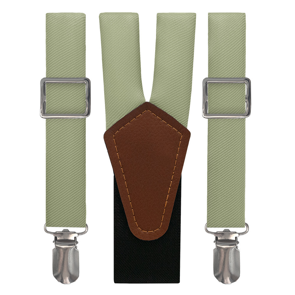 Azazie Moss Green Suspenders - Main View - Knotty Tie Co.