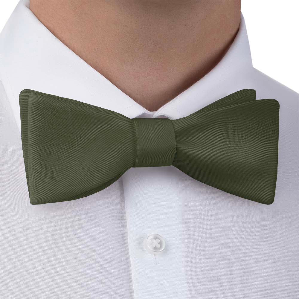 Azazie Olive Bow Tie - Self Tie Bow Tie - Knotty Tie Co.