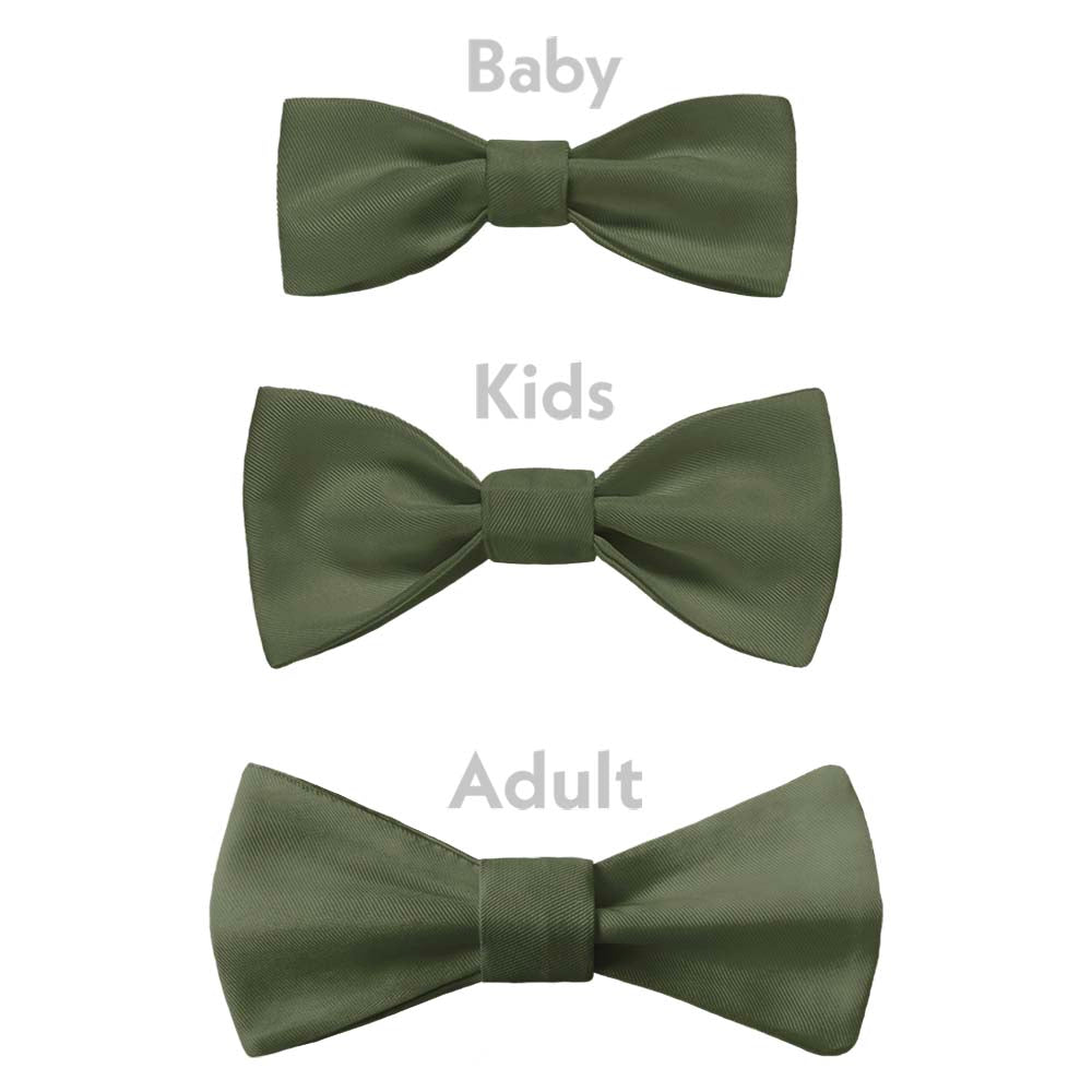 Azazie Olive Bow Tie - Bow Sizes - Knotty Tie Co.