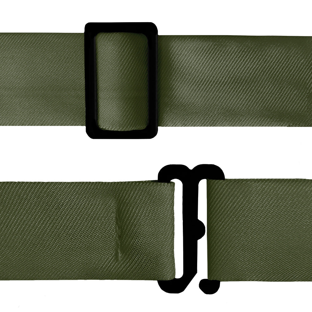 Azazie Olive Bow Tie - Bow Tie Hardware - Knotty Tie Co.