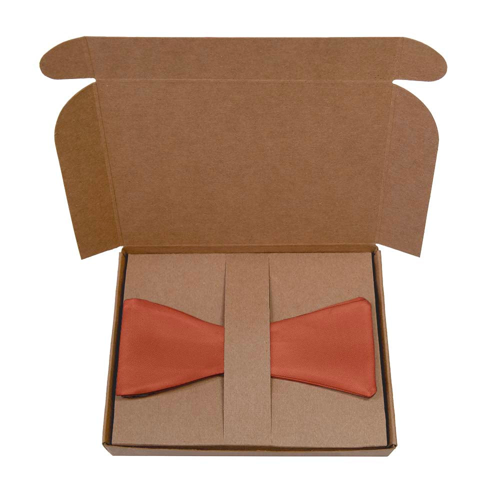 Azazie Paprika Bow Tie- Kraft Gift Box Packaging - Knotty Tie Co.