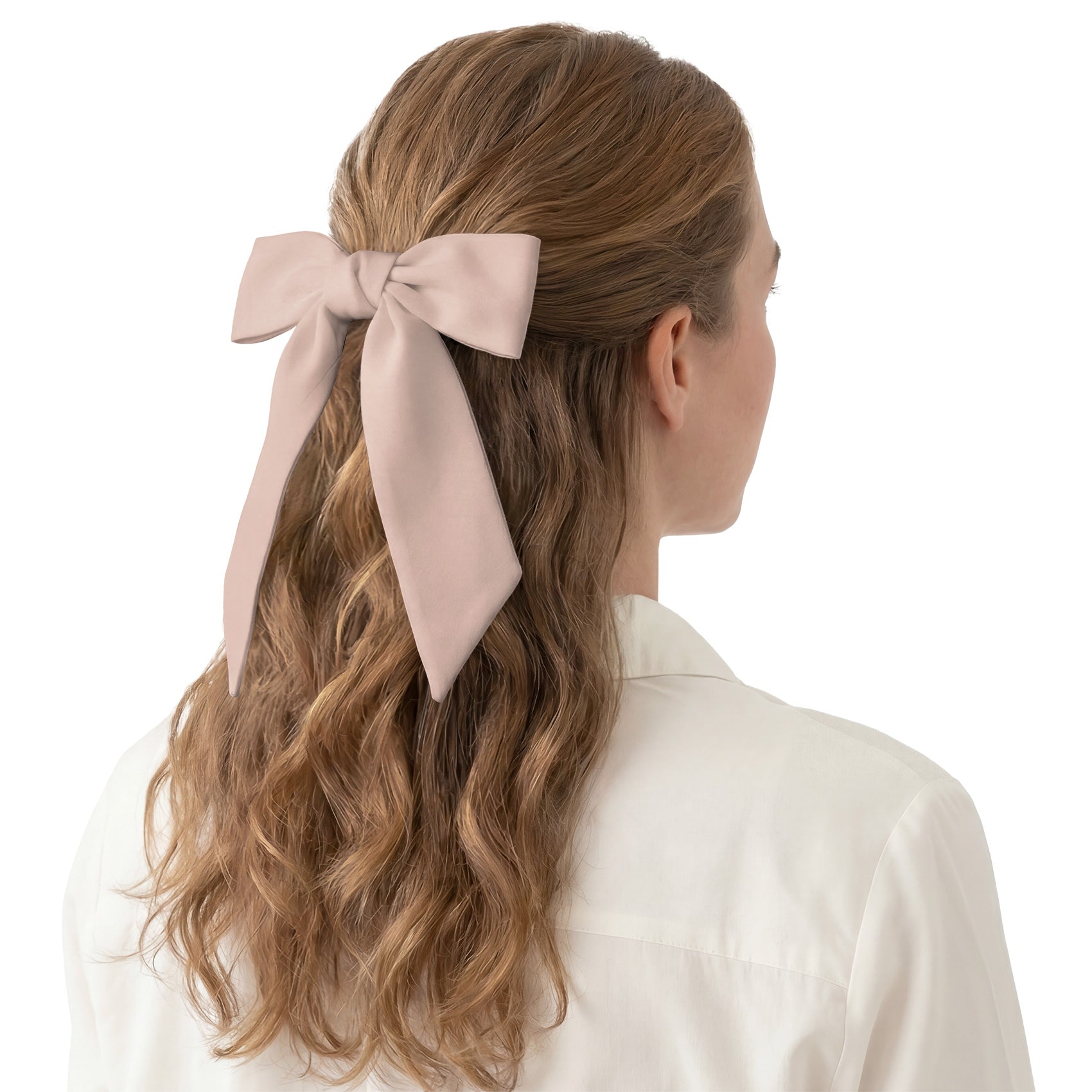 Azazie Pearl Pink Hair Scarf - Hair Scarf - Knotty Tie Co.