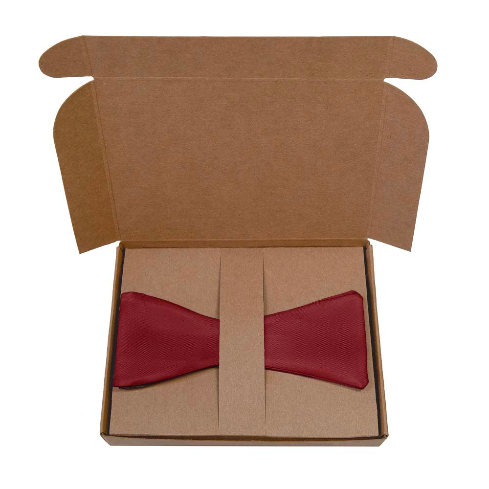 Azazie Pomegranate Bow Tie- Kraft Gift Box Packaging - Knotty Tie Co.