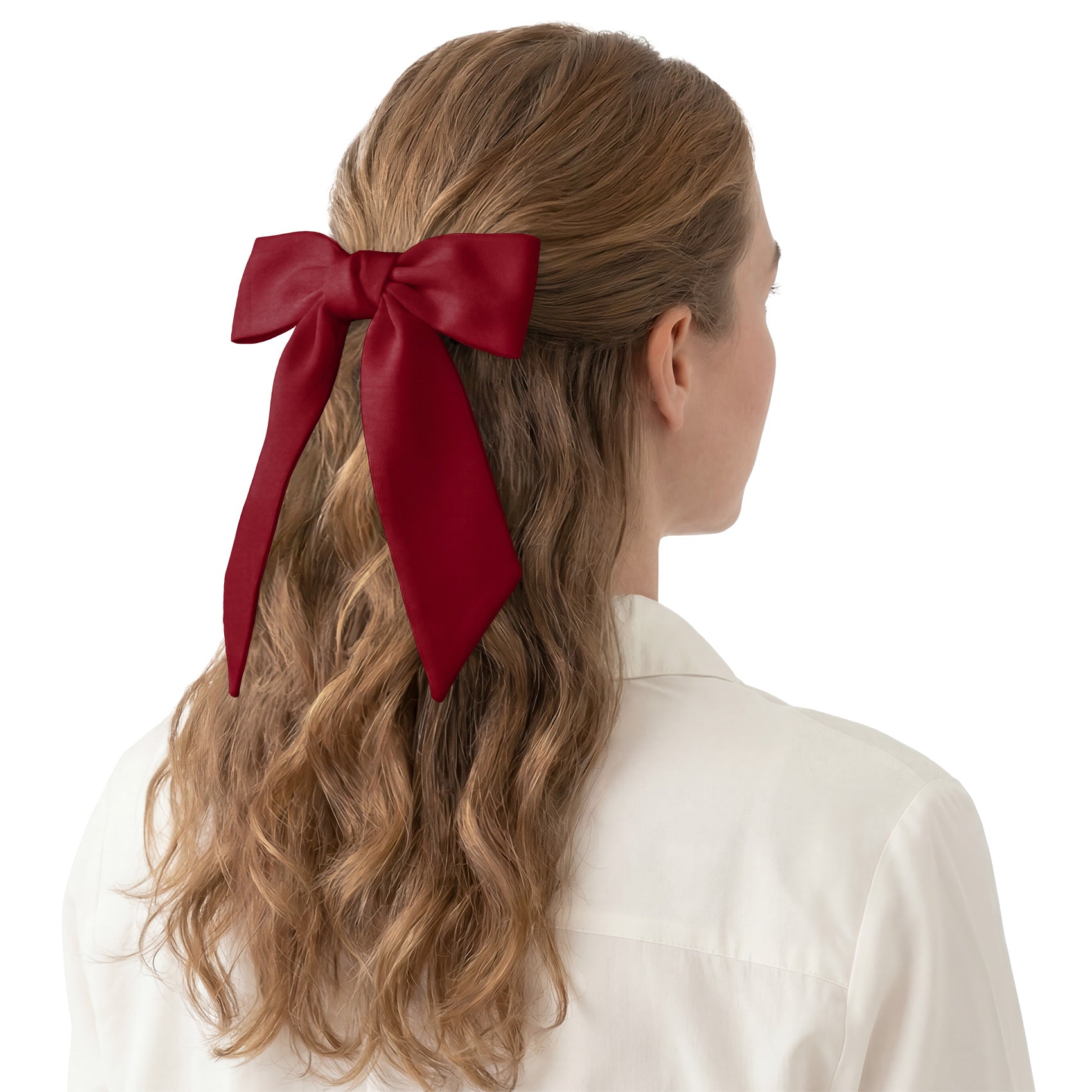 Azazie Pomegranate Hair Scarf - Hair Scarf - Knotty Tie Co.