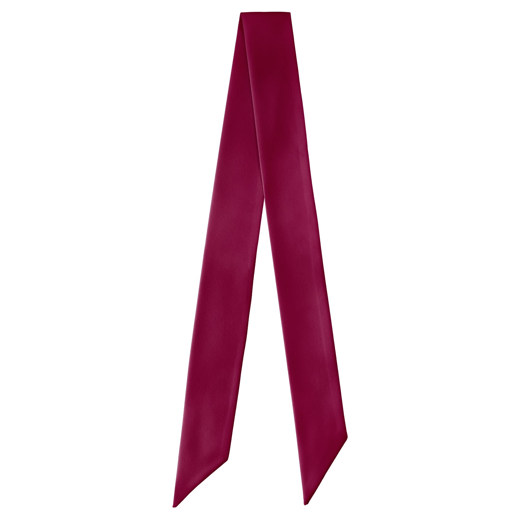Azazie Raspberry Hair Scarf - Full View of Hair Scarf - Knotty Tie Co.