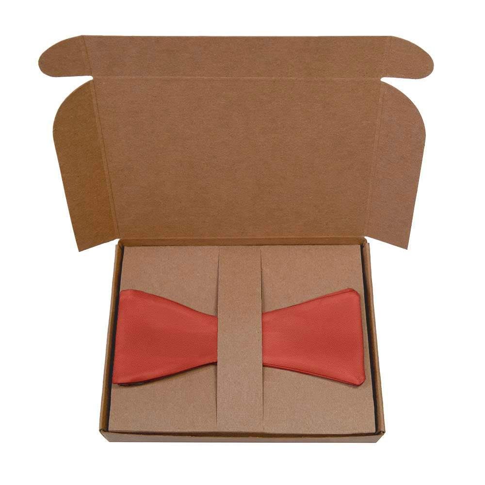Azazie Rust Bow Tie- Kraft Gift Box Packaging - Knotty Tie Co.