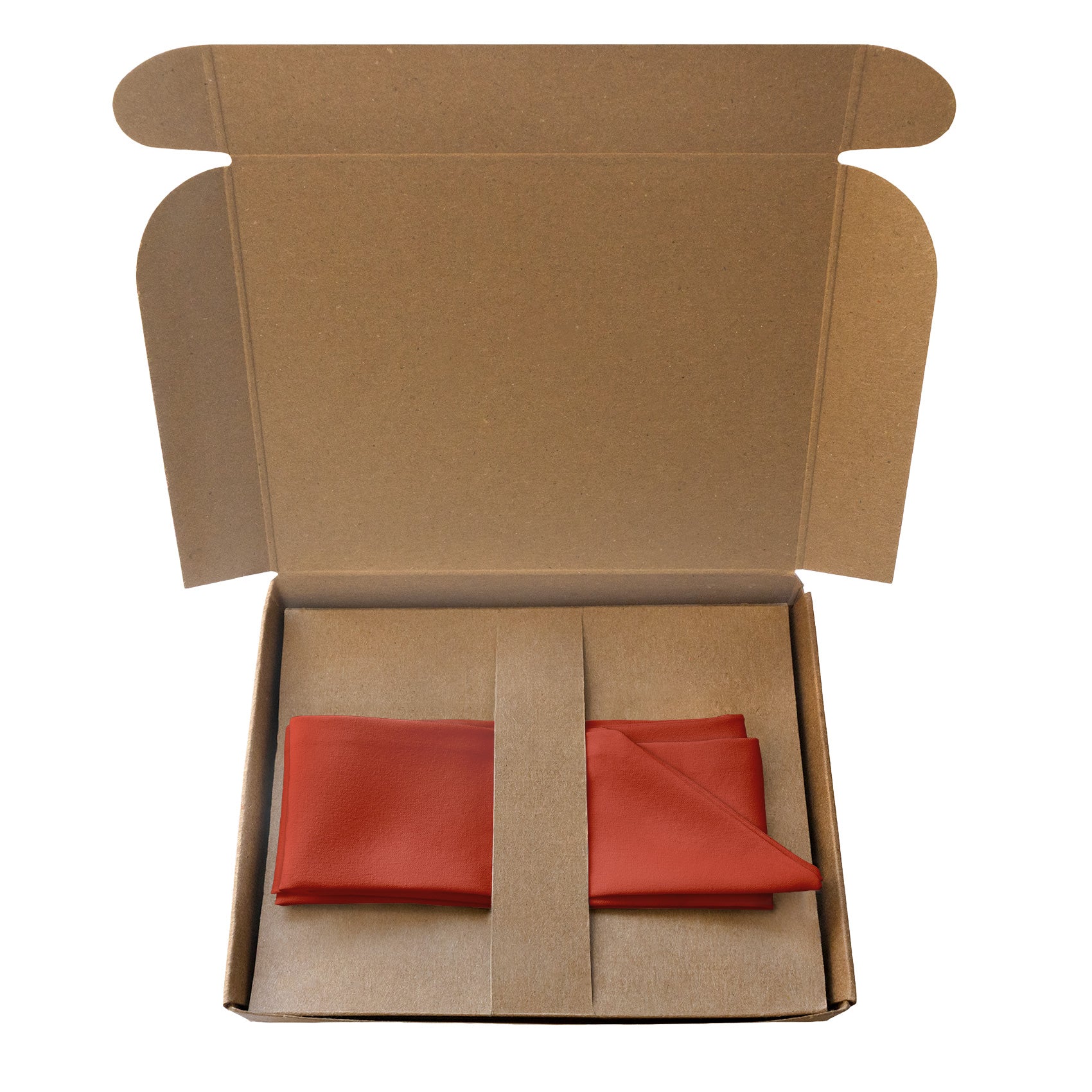 Azazie Rust Hair Scarf - Packaging - Knotty Tie Co.