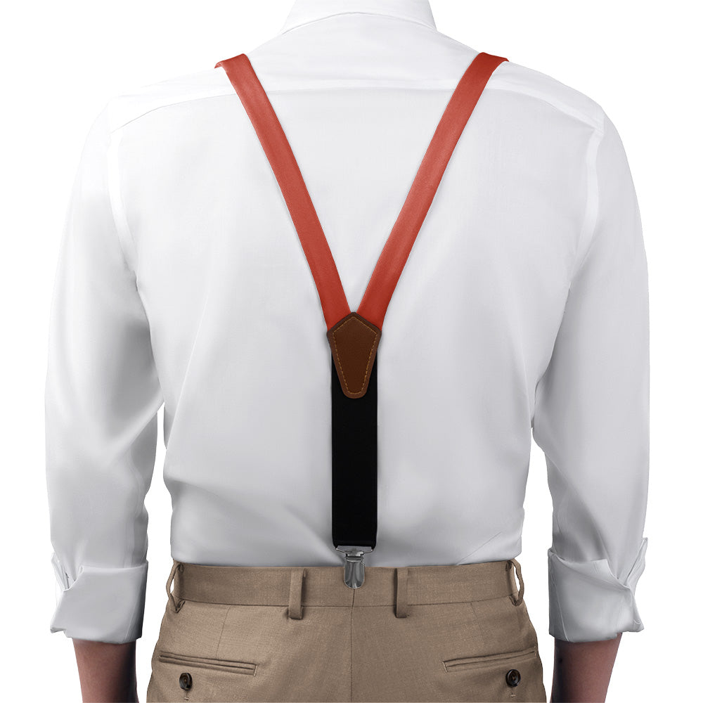 Azazie Rust Suspenders