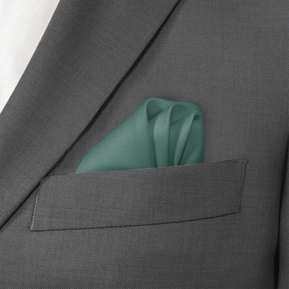Azazie Sea Moss Pocket Square - Wave Fold - Knotty Tie Co.