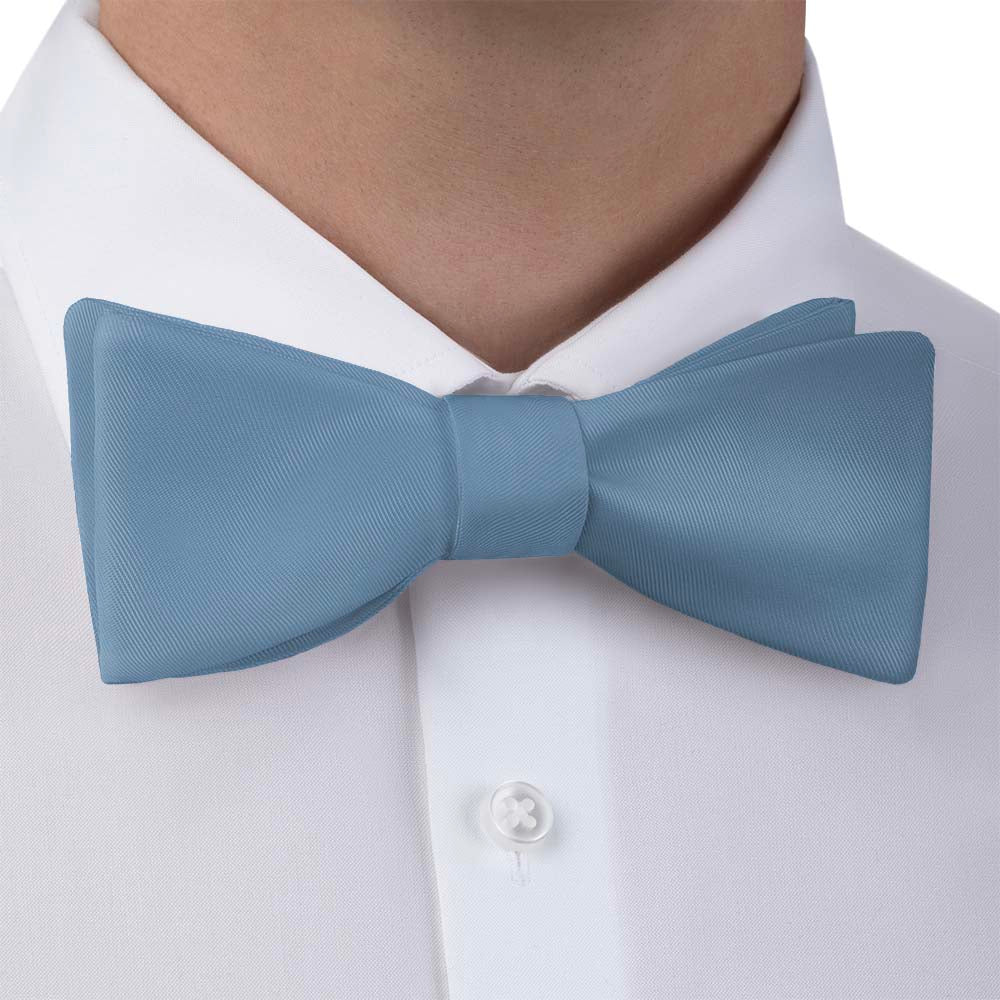 Azazie Steel Blue Bow Tie - Bow Tie with Dress Shirt - Knotty Tie Co.