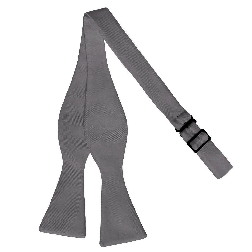 Azazie Steel Grey Bow Tie - Adult Extra-Long Self-Tie 18-21" -  - Knotty Tie Co.