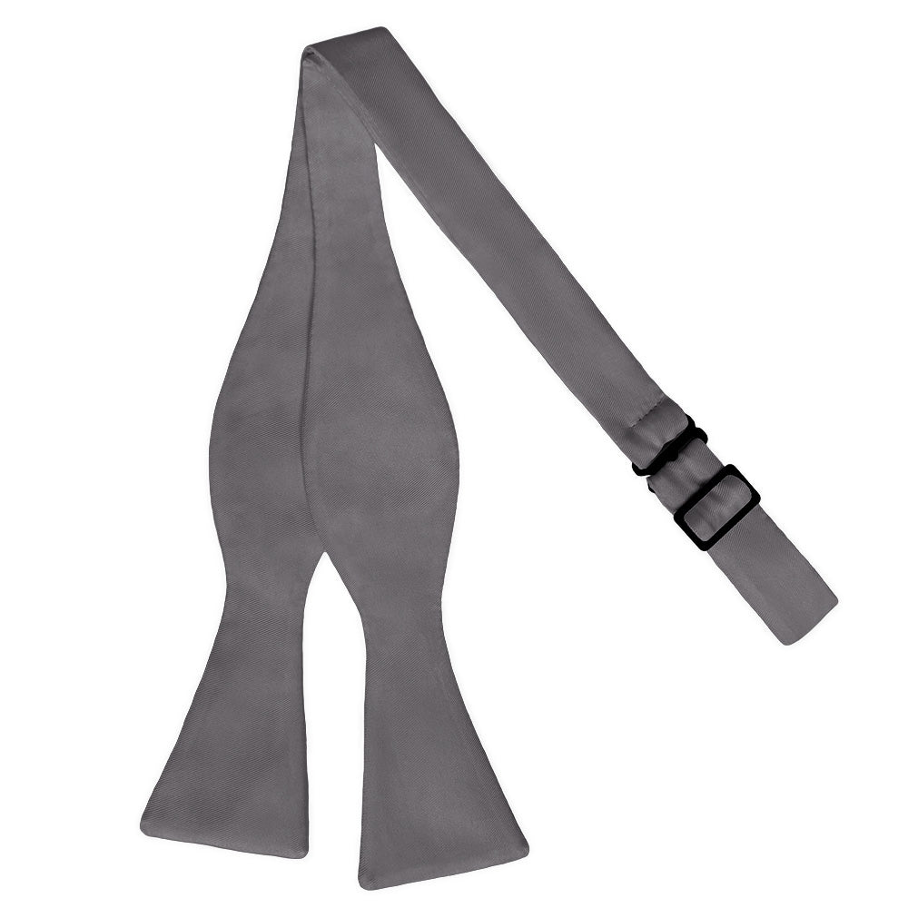 Azazie Steel Grey Bow Tie - Self Tie Flat - Knotty Tie Co.