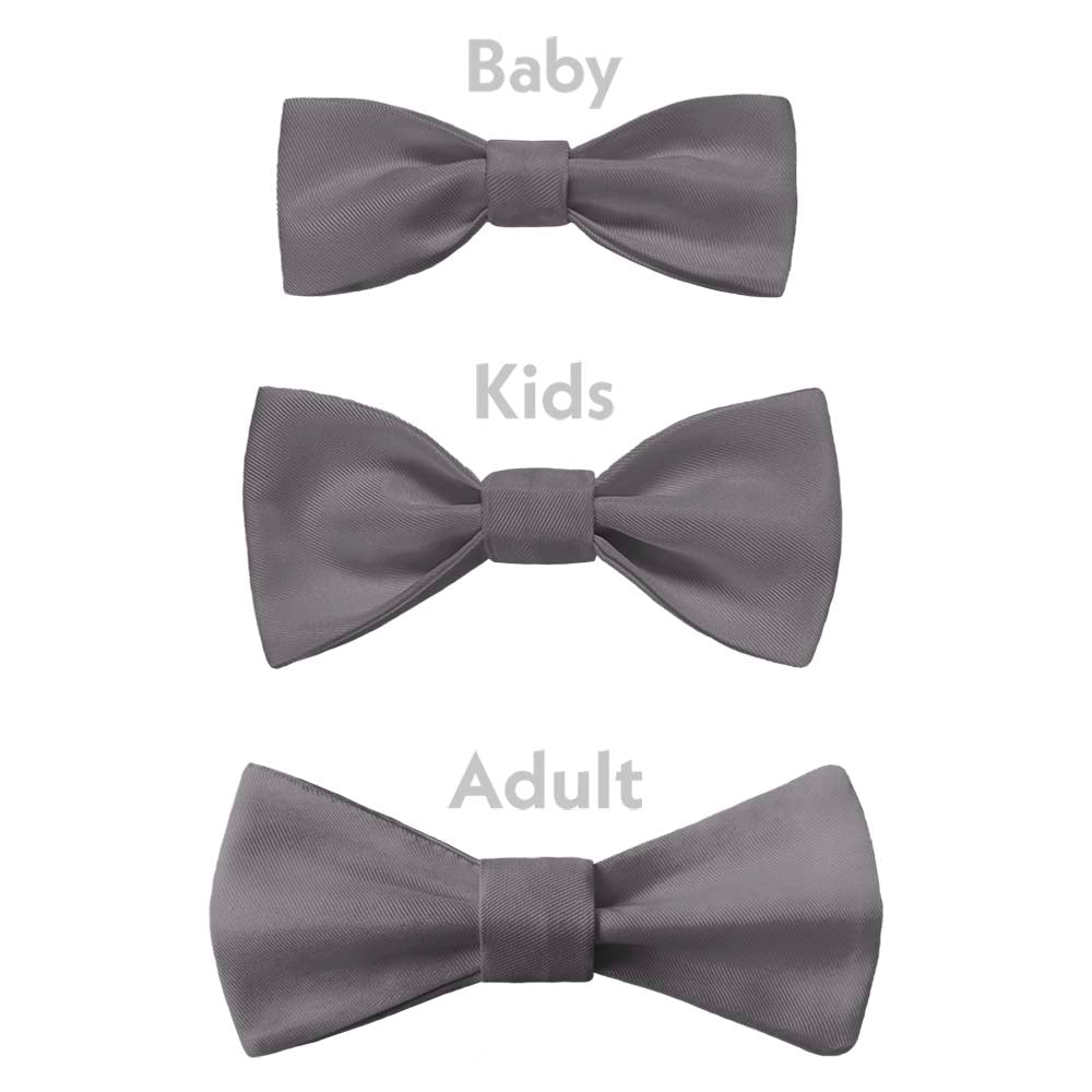 Azazie Steel Grey Bow Tie - Bow Sizes - Knotty Tie Co.