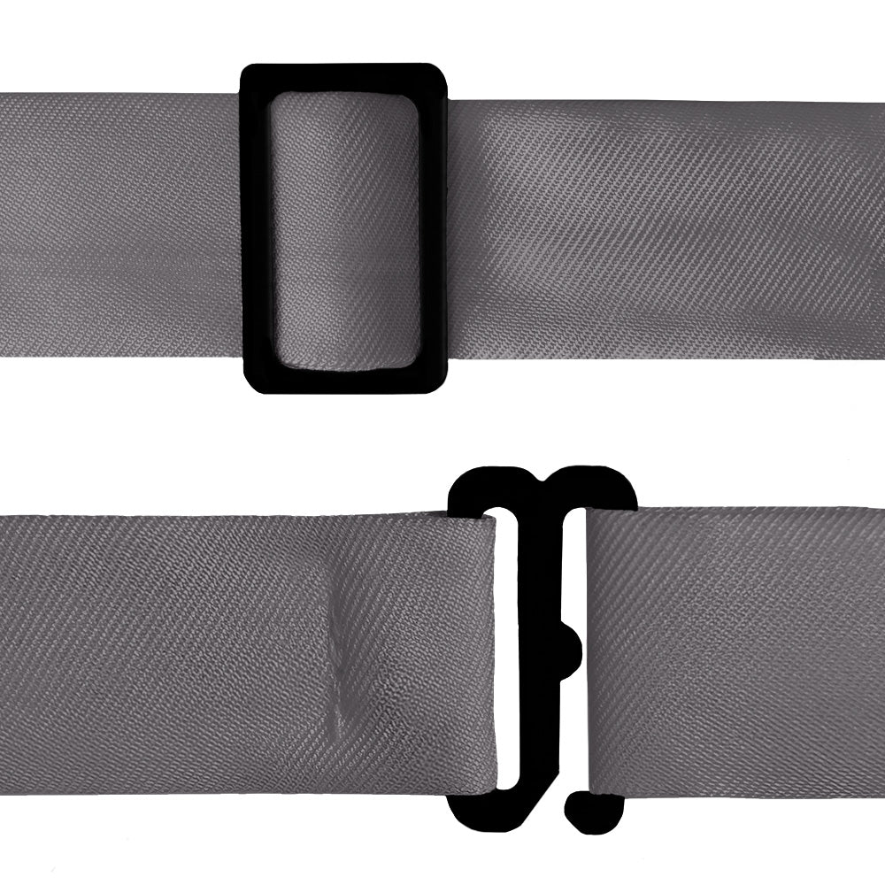 Azazie Steel Grey Bow Tie - Bow Tie Hardware - Knotty Tie Co.