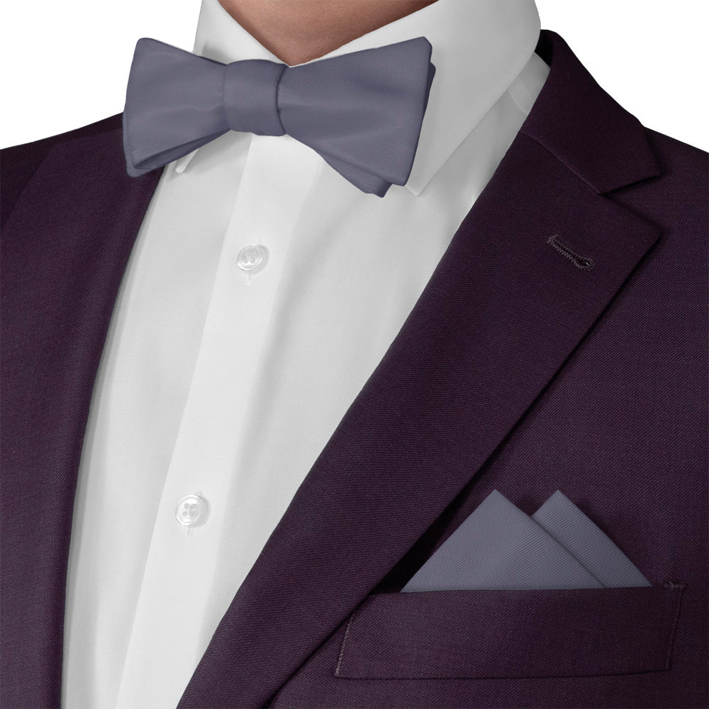 Azazie Stormy Pocket Square - Matching Bow Tie - Knotty Tie Co.