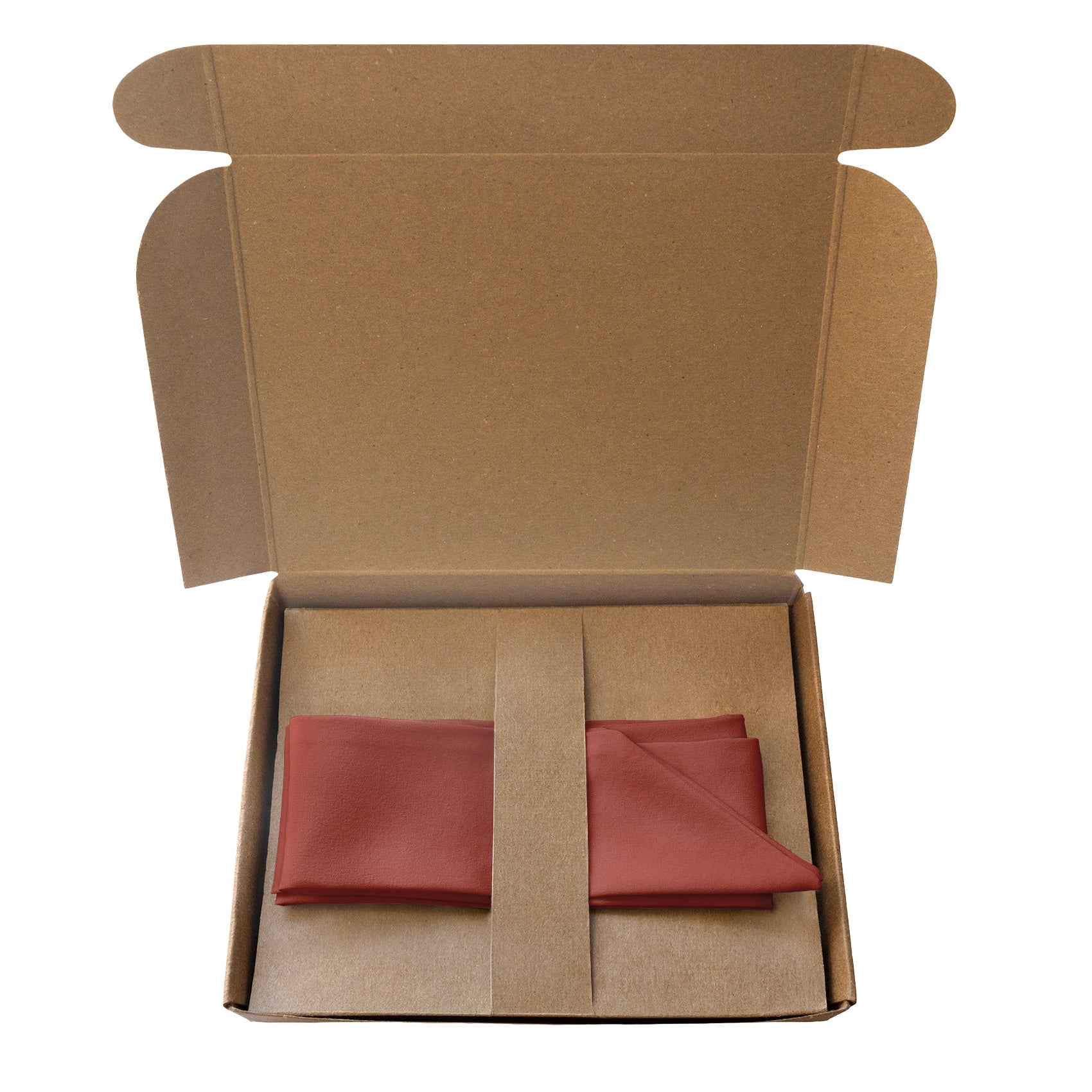 Azazie Terracotta Hair Scarf - Packaging - Knotty Tie Co.