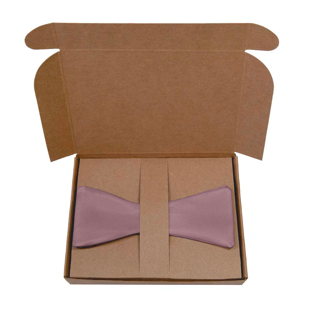 Azazie Vintage Mauve Bow Tie- Kraft Gift Box Packaging - Knotty Tie Co.