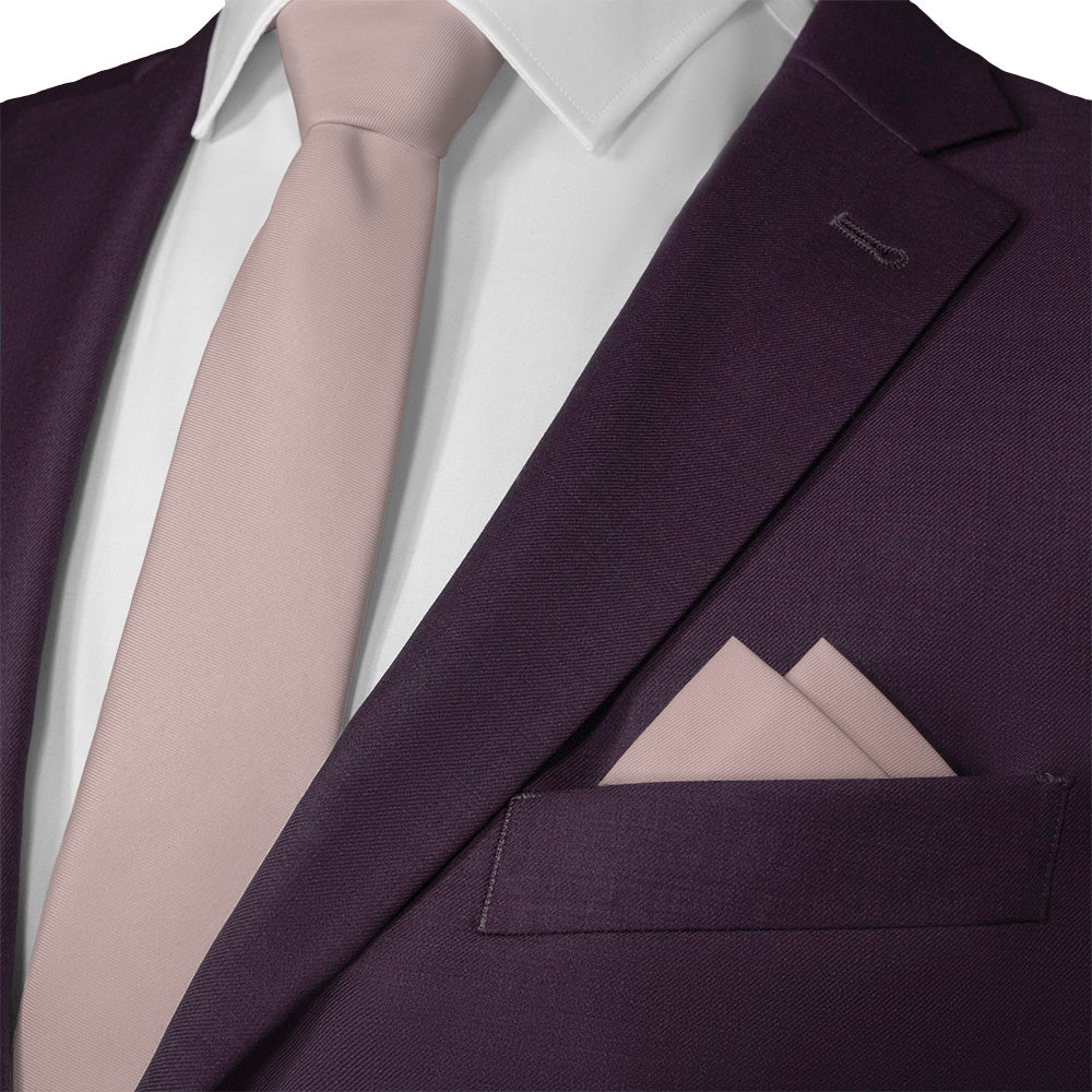 Azazie Vintage Rose Pocket Square - Matching Necktie- Knotty Tie Co.