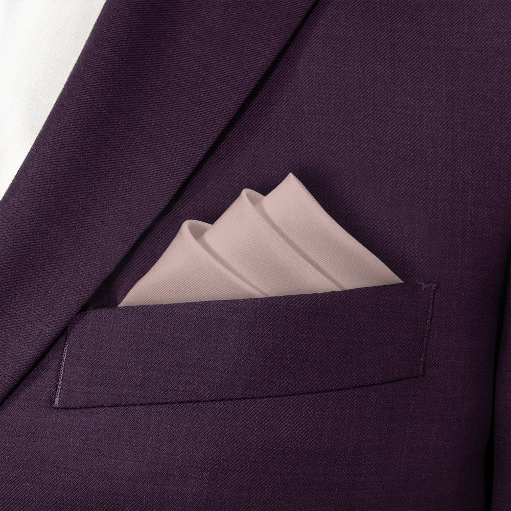 Azazie Vintage Rose Pocket Square - Stairs Fold - Knotty Tie Co.
