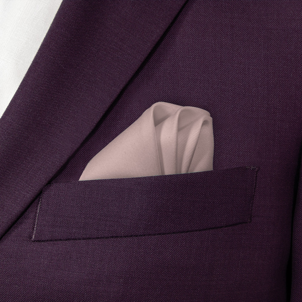 Azazie Vintage Rose Pocket Square - Wave Fold - Knotty Tie Co.