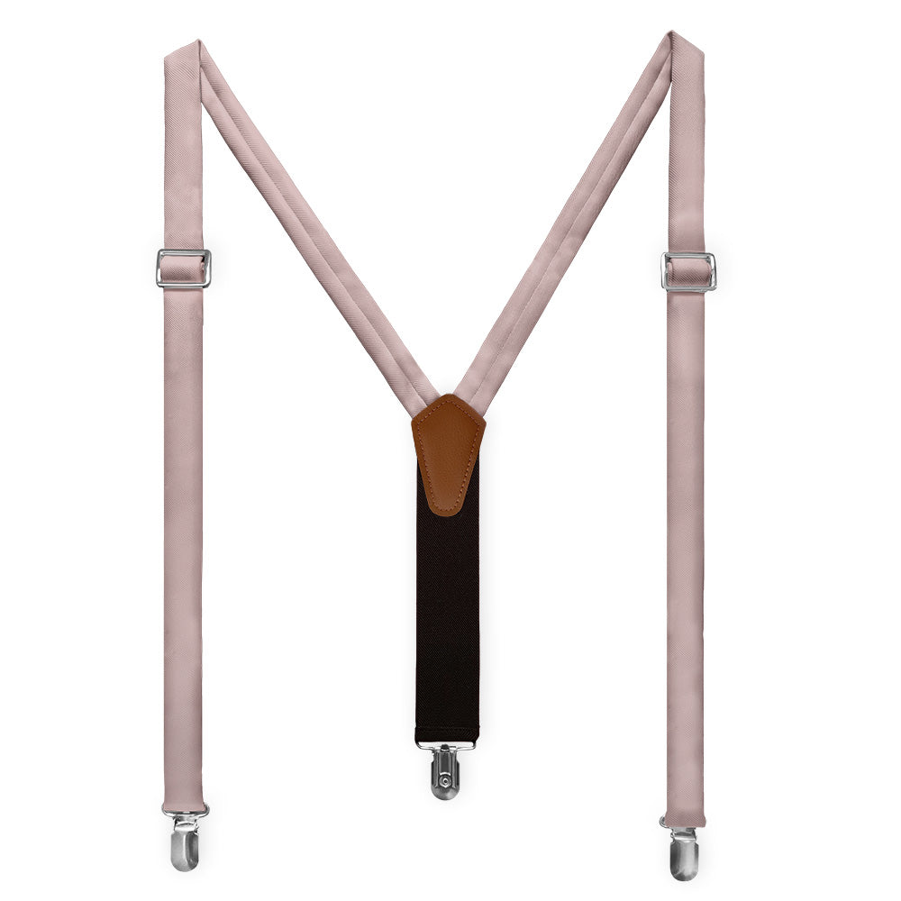 Azazie Vintage Rose Suspenders - Full Front View - Knotty Tie Co.