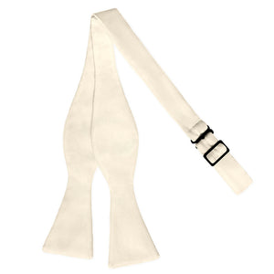 Azazie White Alabaster Bow Tie - Adult Extra-Long Self-Tie 18-21" -  - Knotty Tie Co.