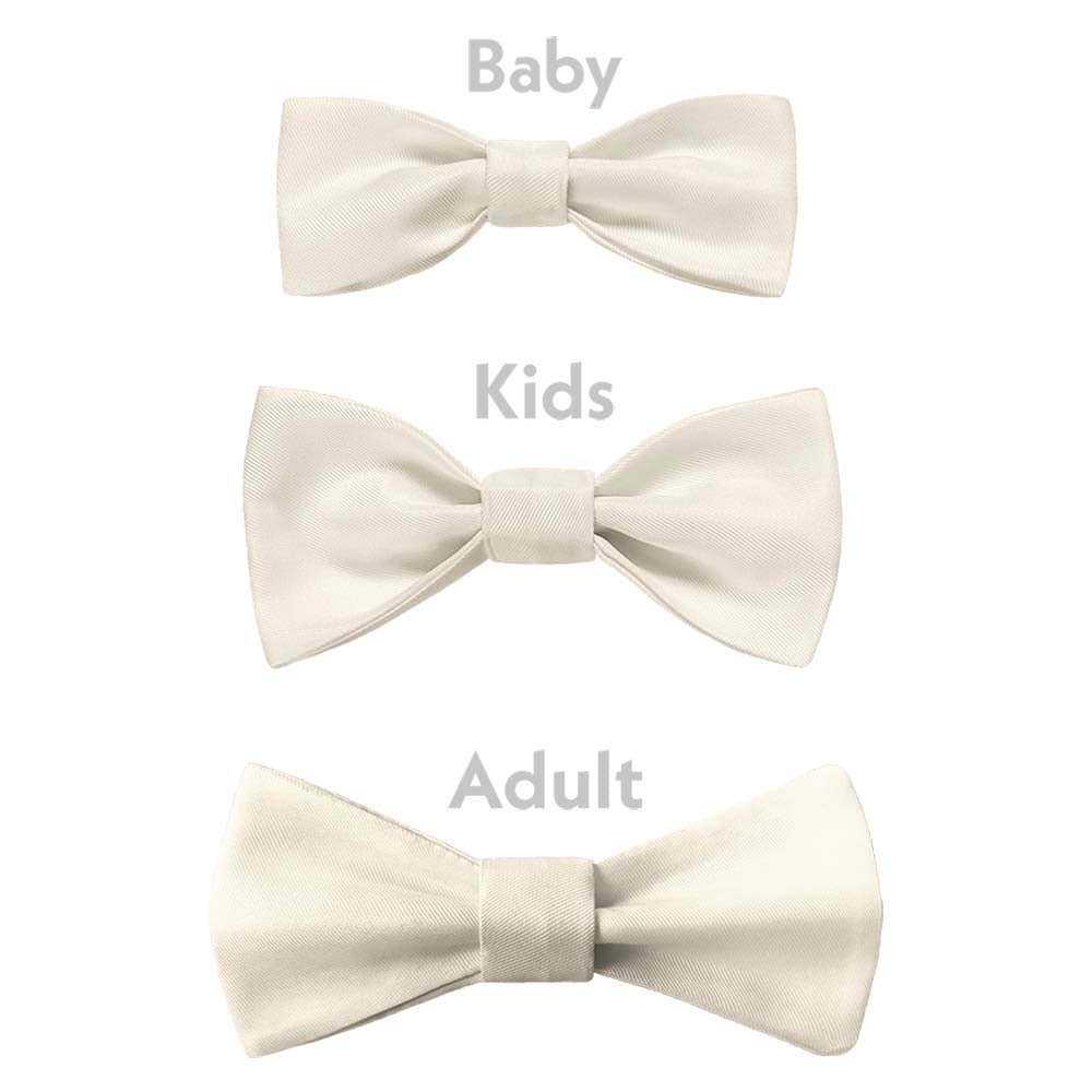 Azazie White Alabaster Bow Tie - Bow Sizes - Knotty Tie Co.