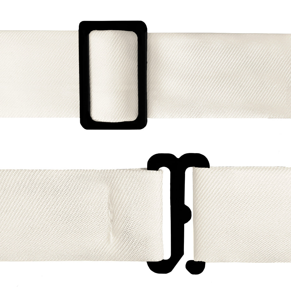 Azazie White Alabaster Bow Tie - Bow Tie Hardware - Knotty Tie Co.