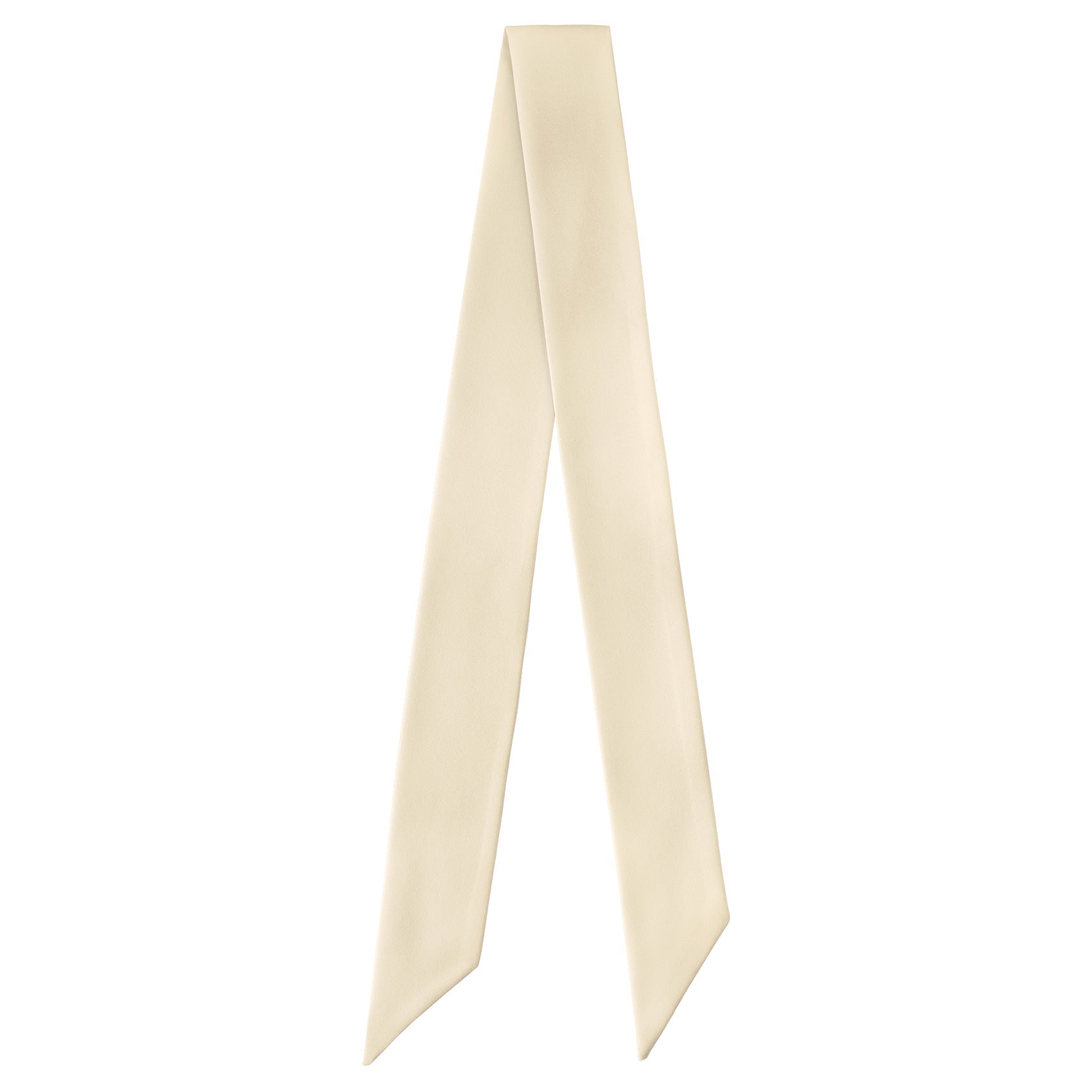 Azazie White Alabaster Hair Scarf - Full View of Hair Scarf - Knotty Tie Co.