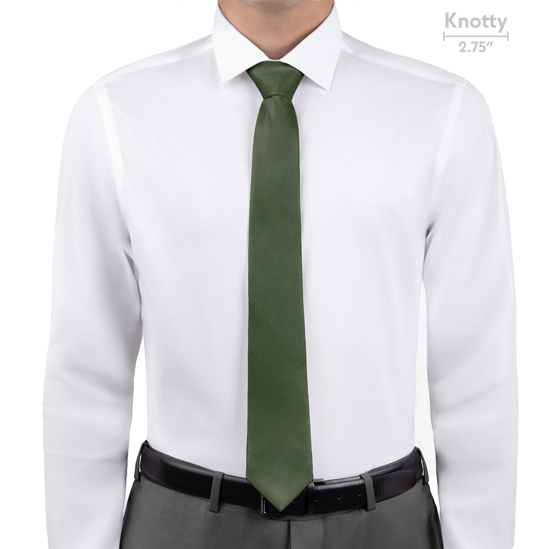 Azazie Willow Green Necktie - Knotty - Knotty Tie Co.