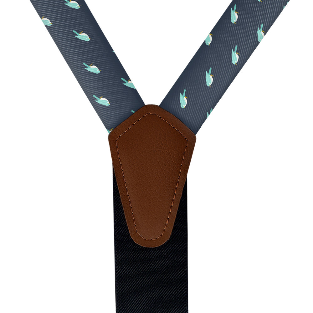 Baby Bird Suspenders - Vegan Leather Y-Back - Knotty Tie Co.