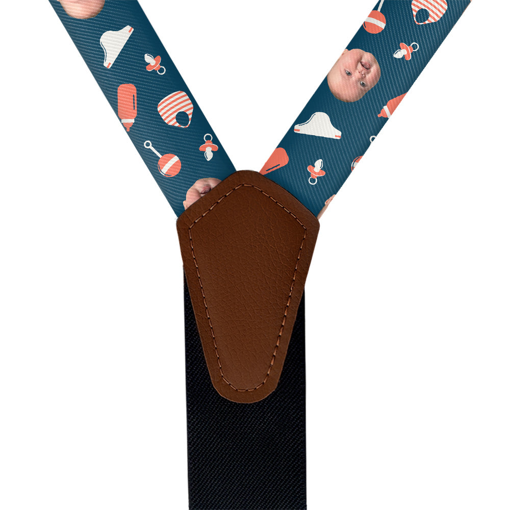 Baby Fever Photo Suspenders - Vegan Leather Y-Back - Knotty Tie Co.