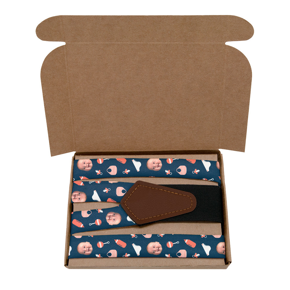 Baby Fever Photo Suspenders - Kraft Gift Box Packaging - Knotty Tie Co.