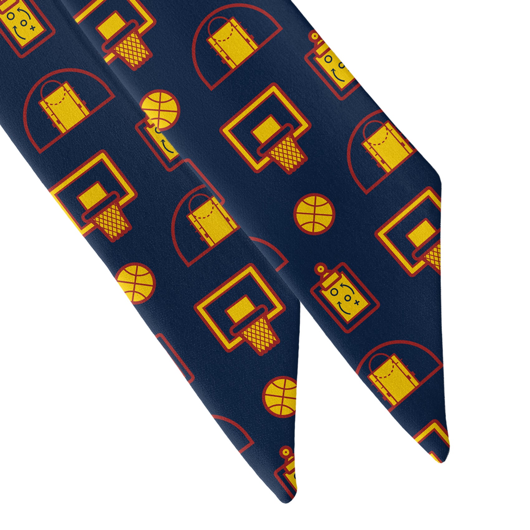 Backcourt Basketball Hair Scarf - Scarf Tapered Ends - Knotty Tie Co.