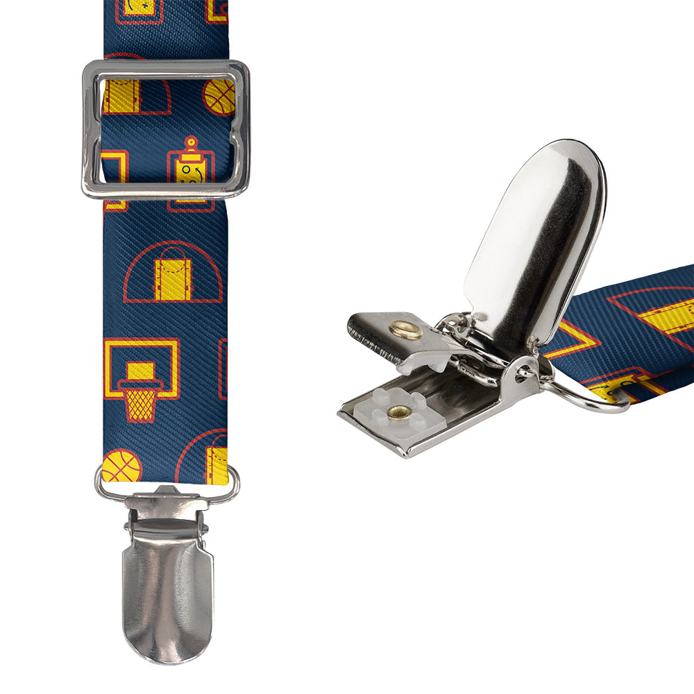 Backcourt Basketball Suspenders - Hardware and Strap - Knotty Tie Co.