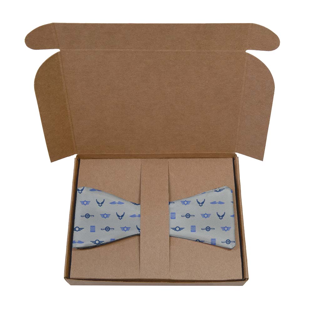 Badge of Honor Bow Tie- Kraft Gift Box Packaging - Knotty Tie Co.
