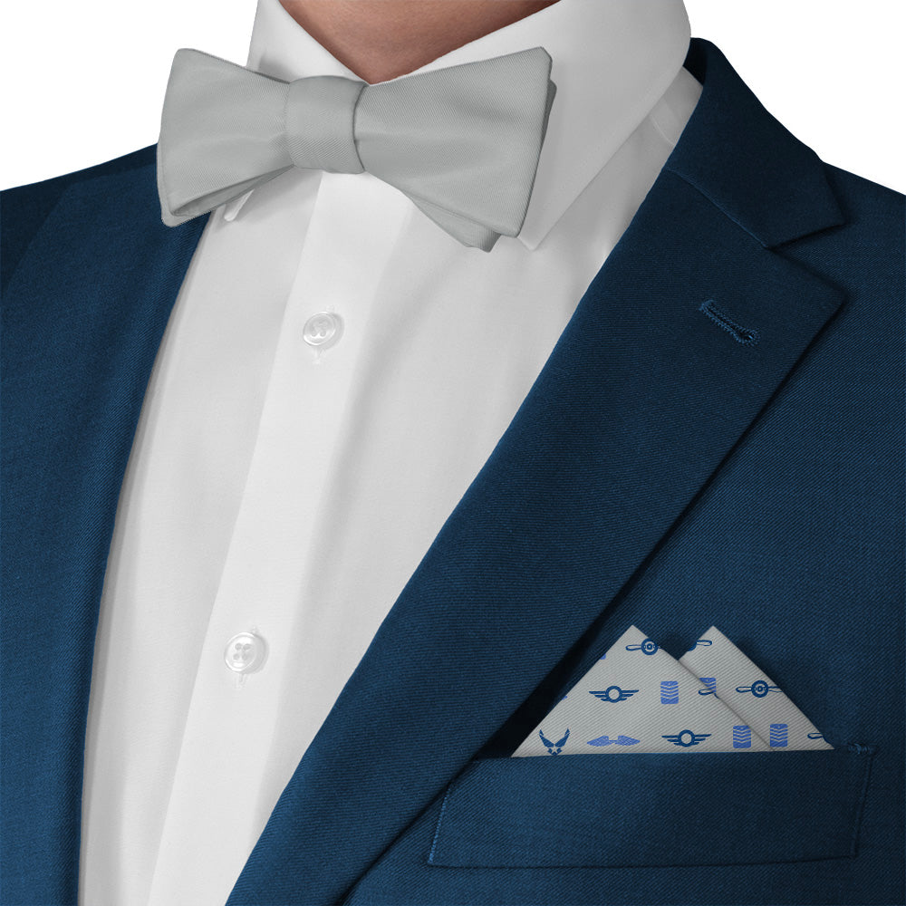 Badge of Honor Pocket Square - Matching Bow Tie - Knotty Tie Co.