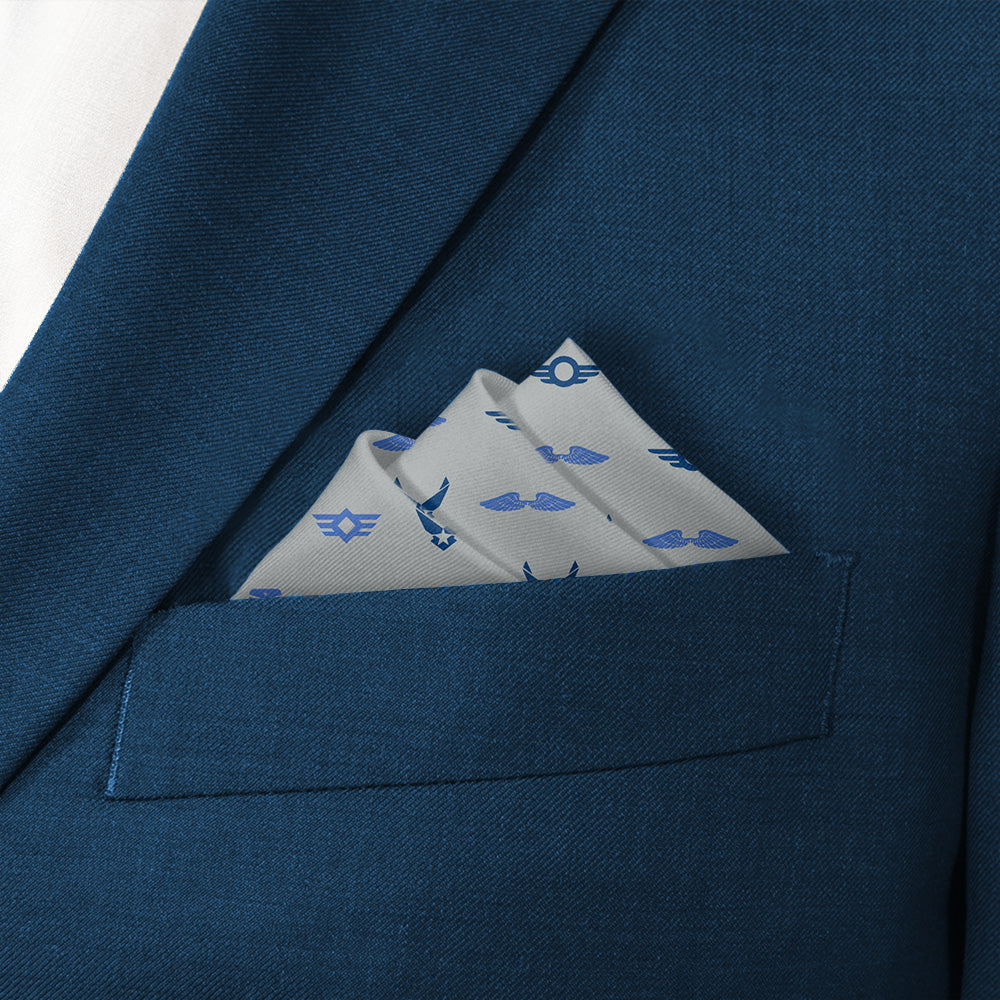 Badge of Honor Pocket Square - Stairs Fold - Knotty Tie Co.