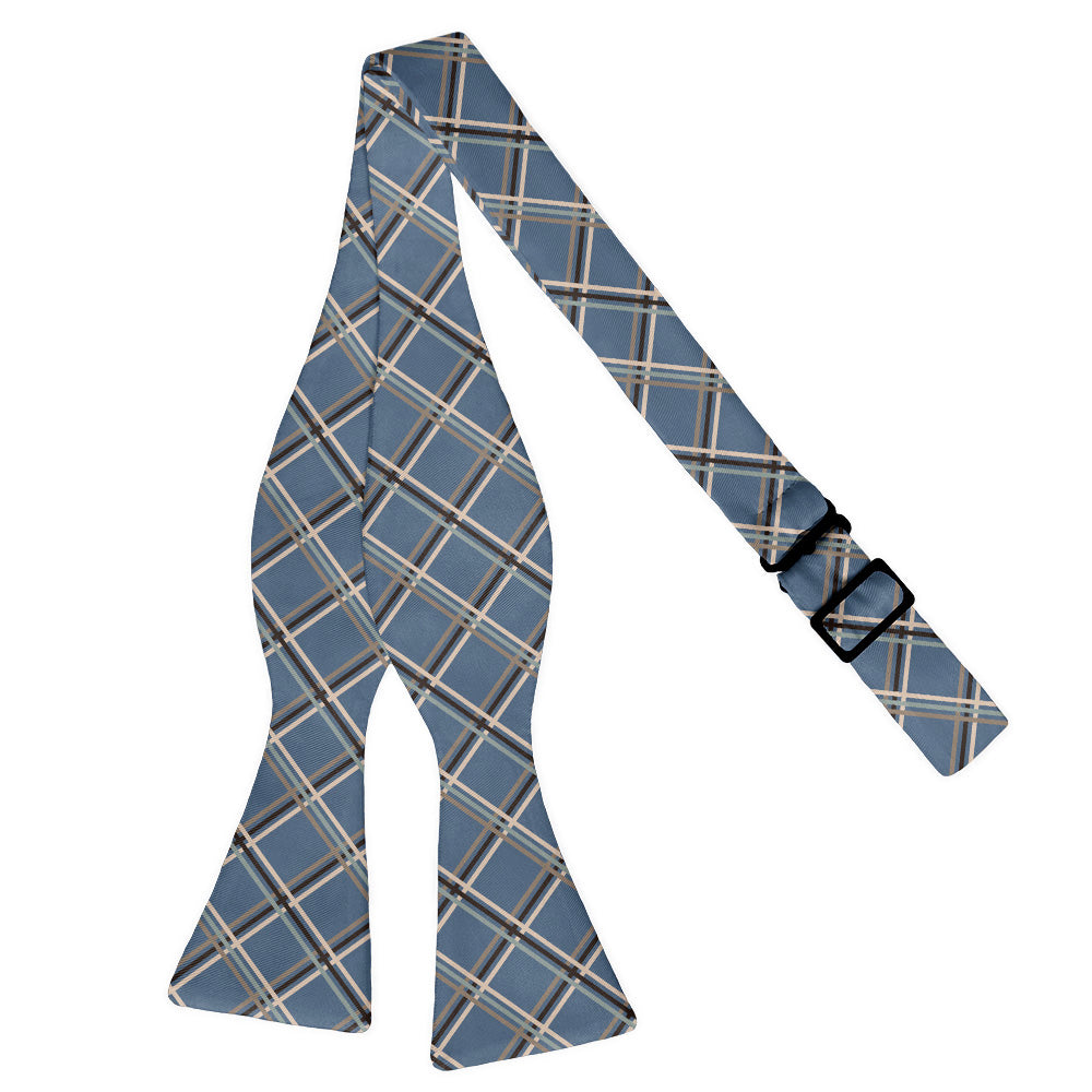 Baker Plaid Bow Tie - Adult Extra-Long Self-Tie 18-21" -  - Knotty Tie Co.