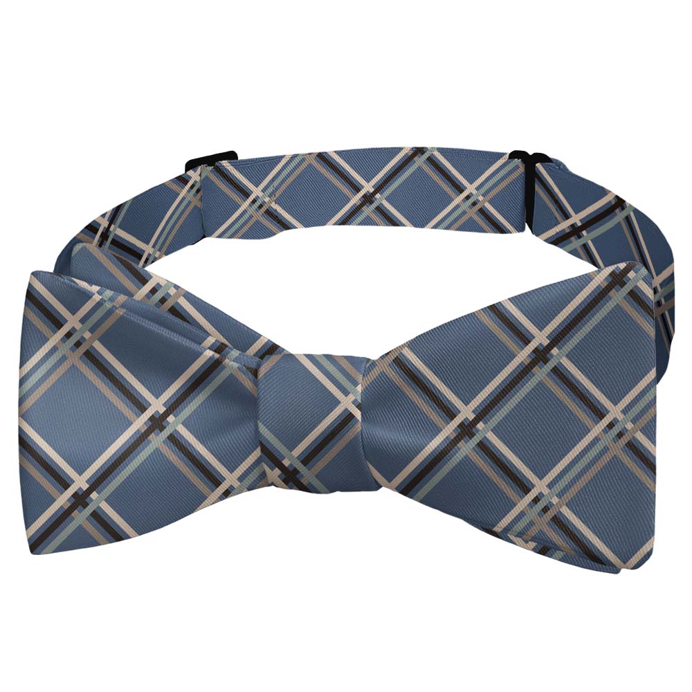 Baker Plaid Bow Tie - Self Tie Bow Tie - Knotty Tie Co.