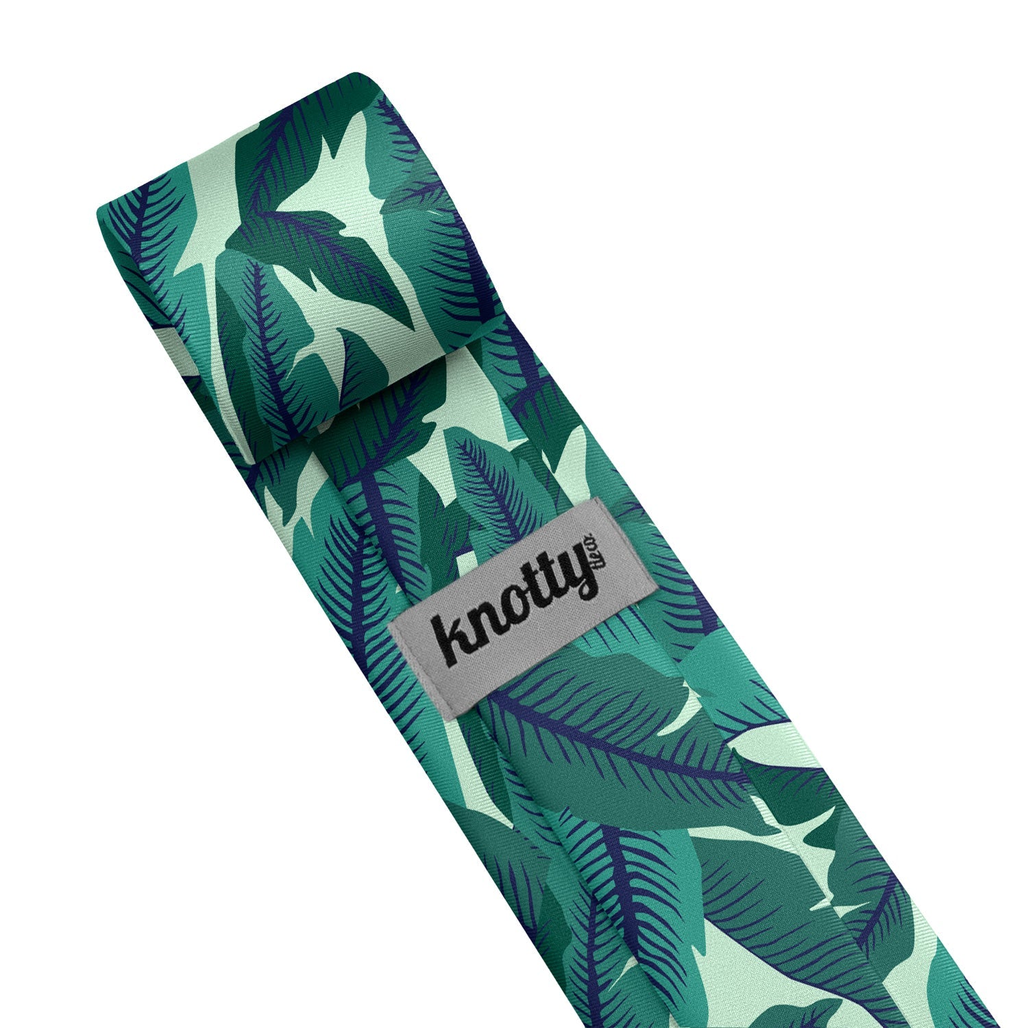Banana Leaves Necktie - Tag - Knotty Tie Co.