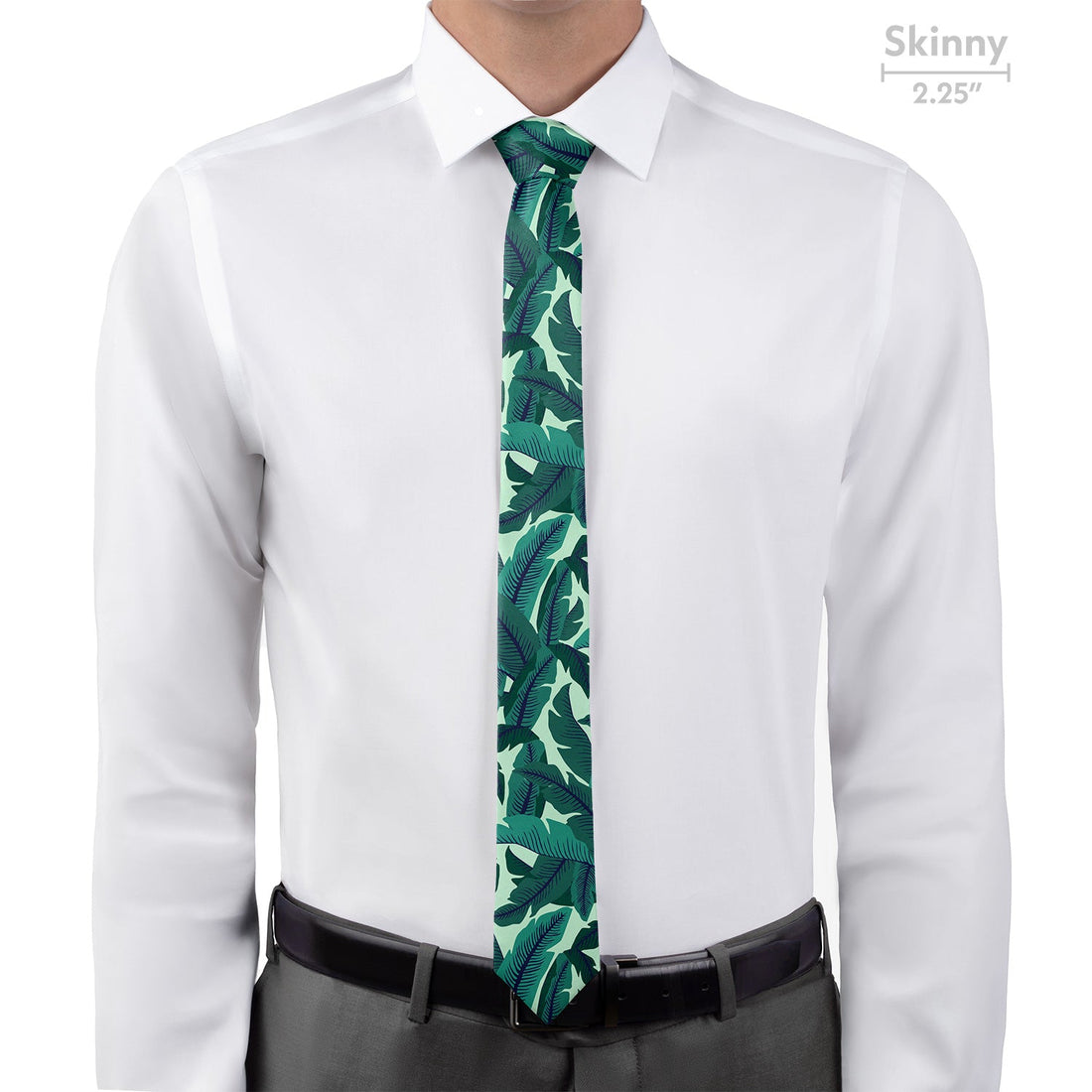 Banana Leaves Necktie - Skinny - Knotty Tie Co.