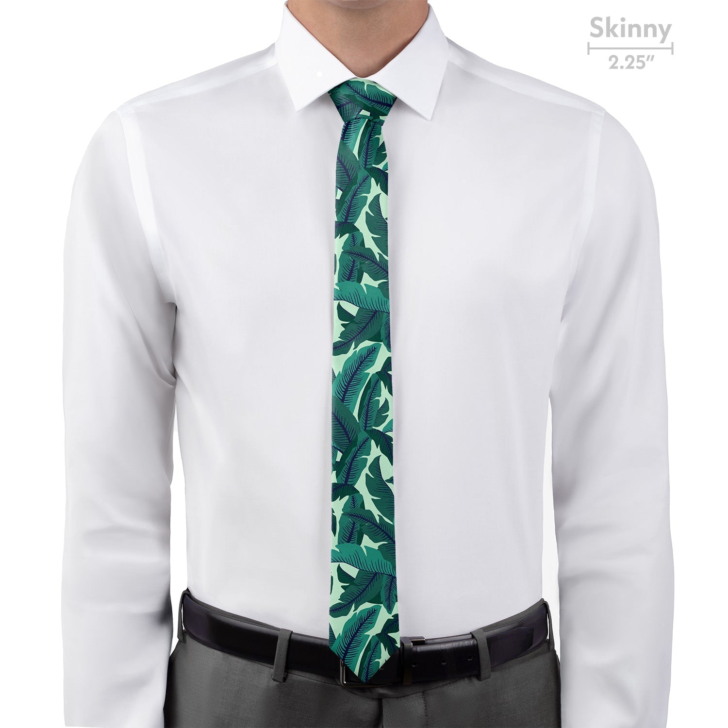 Banana Leaves Necktie - Skinny - Knotty Tie Co.