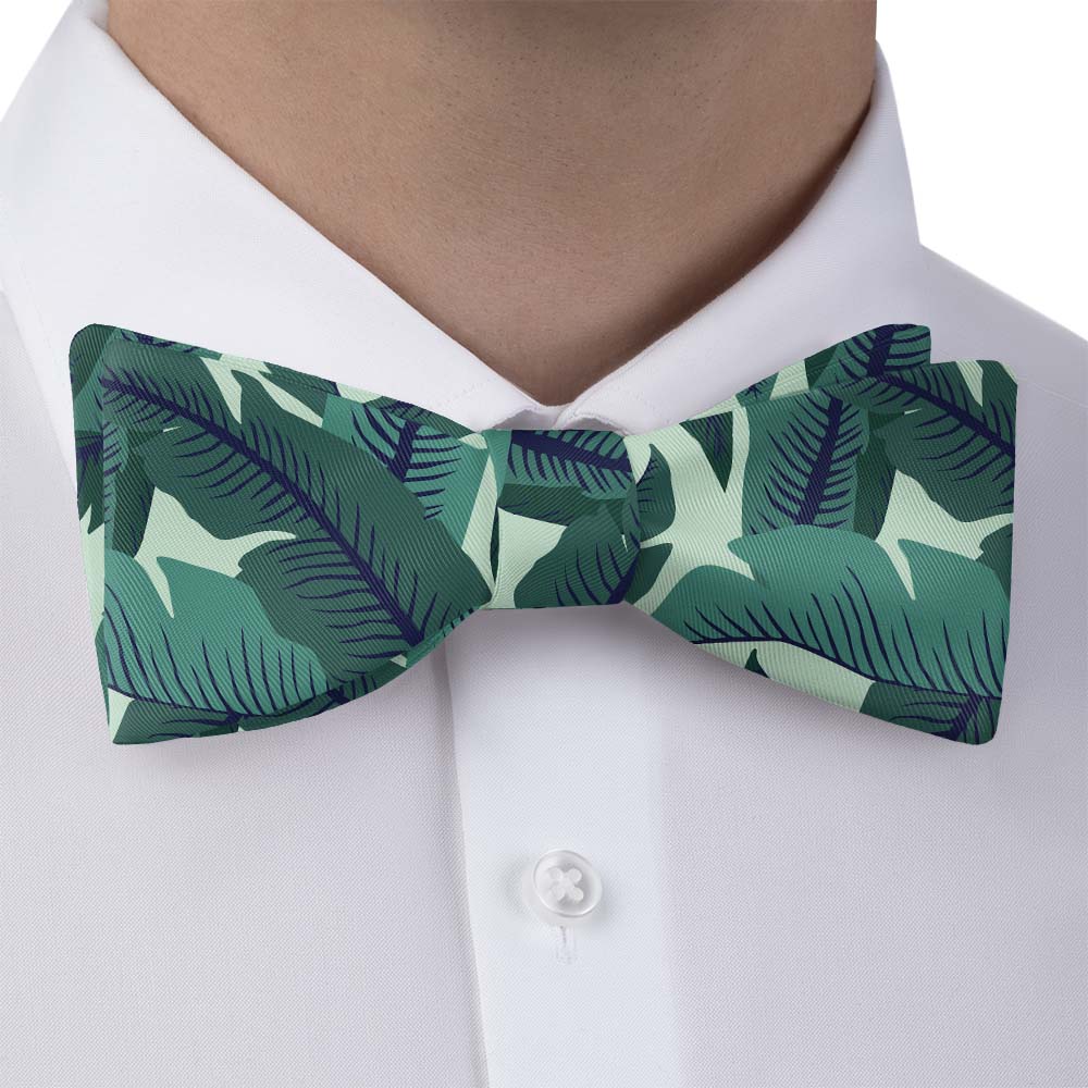 Banana Leaves Bow Tie - Self Tie Bow Tie - Knotty Tie Co.