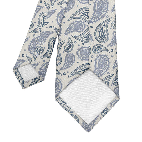 Salutto Men's Classic Paisley Bandana Print Necktie - Polyester Slim Formal Tie