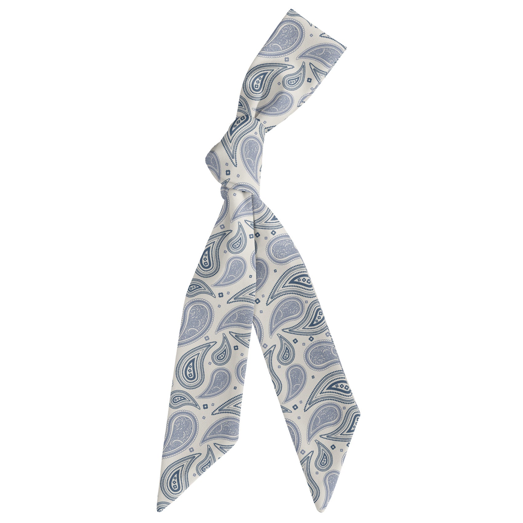 Bandana Paisley Hair Scarf - Scarf Tied Into Knot - Knotty Tie Co.